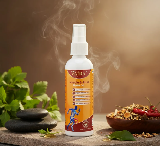Read more about the article Why Modern Pain Relief Sprays Fail and Ayurvedic Oils Succeed