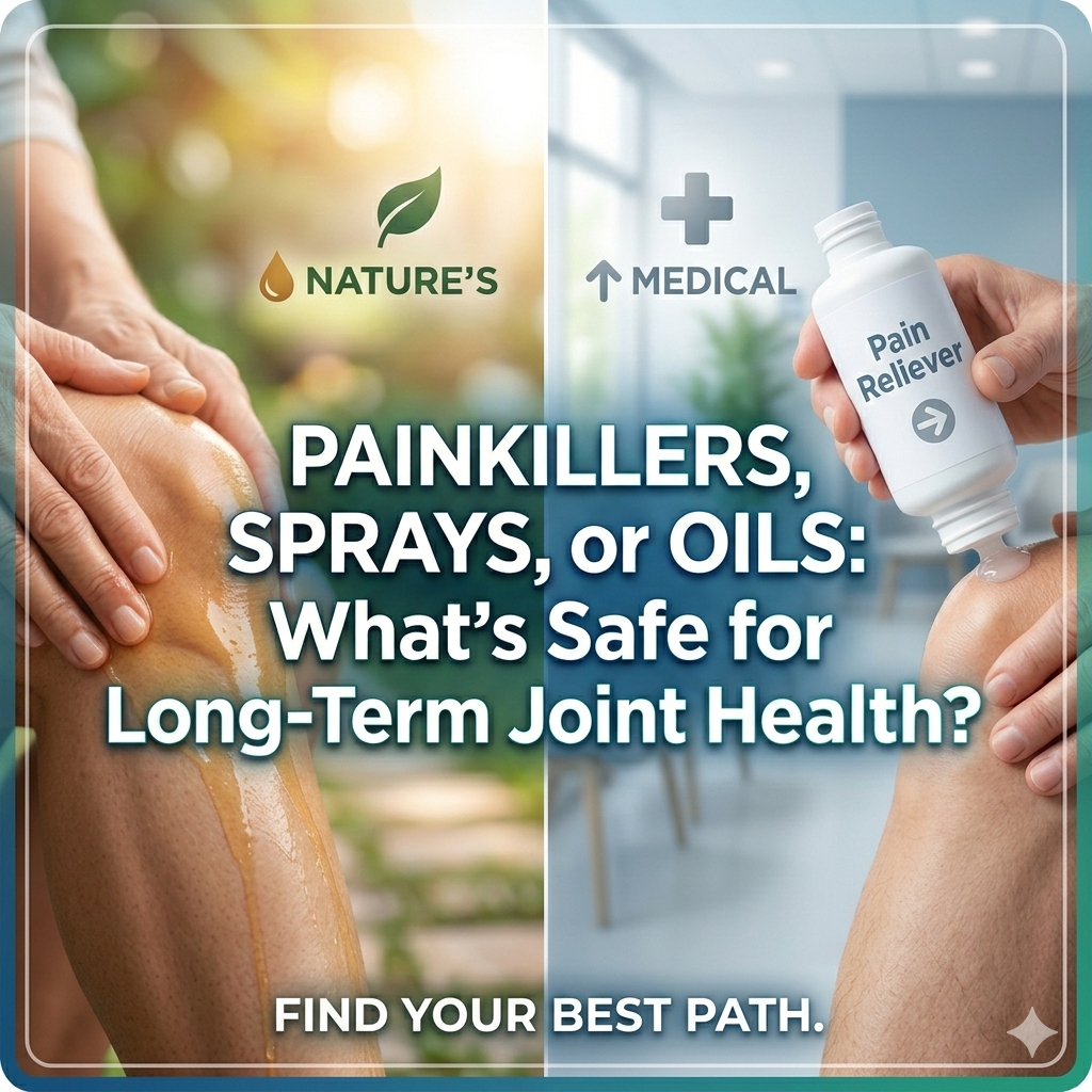 You are currently viewing Painkillers, Sprays, or Oils: What’s Safe for Long-Term Joint Health?